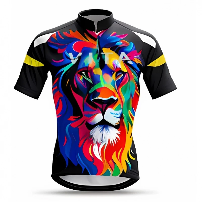 Мужская футболка для езды на мотоцикле VITA Road летняя дышащая велосипеде