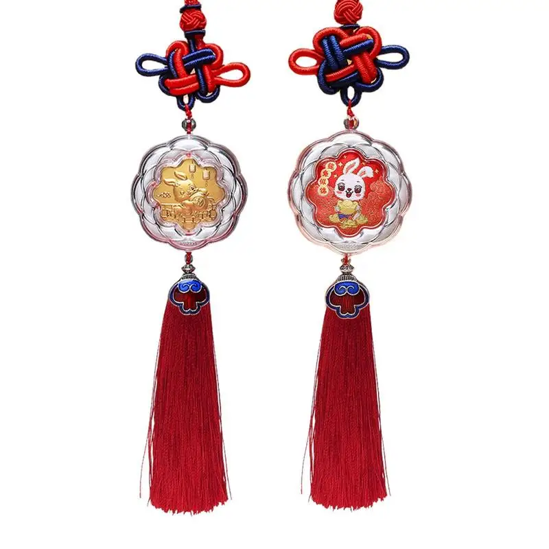 

Подвеска в виде кролика на новый год, украшение для автомобиля на праздник весны, подвесная подвеска, украшение для автомобиля, подвесная отделка, аксессуары для интерьера автомобиля