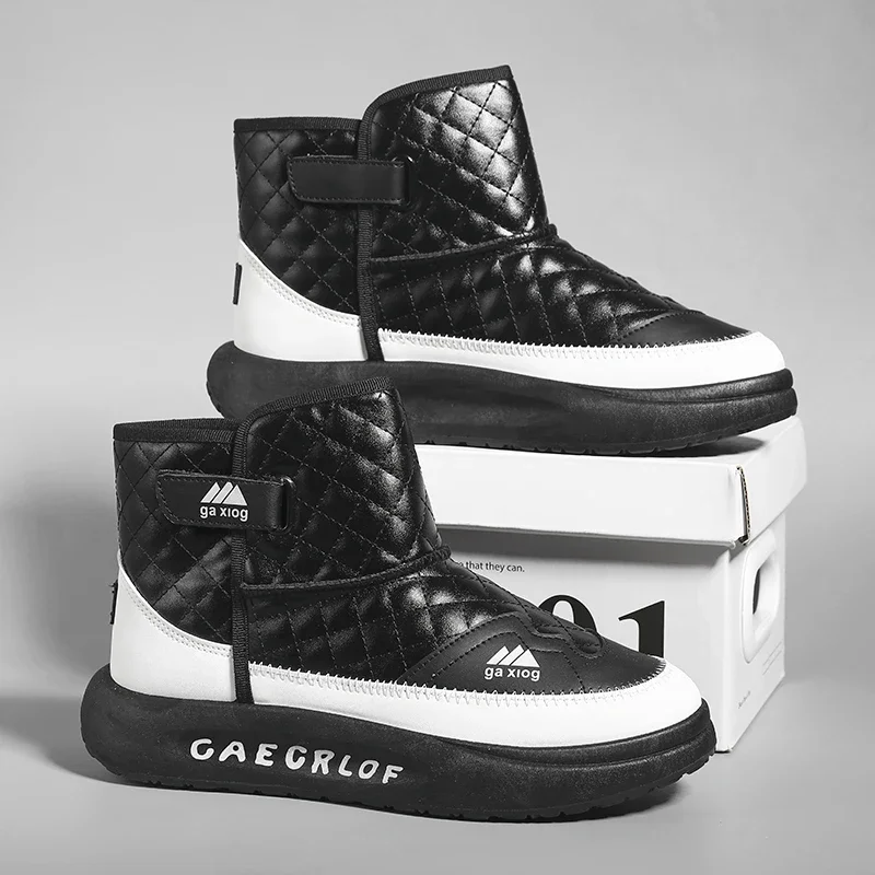 

Men's Boots Thick Bottom Non-slip Comfortable Wear-Resistant Fashion Trendy All-match Plus Velvet Keep Warm Winter Main Push