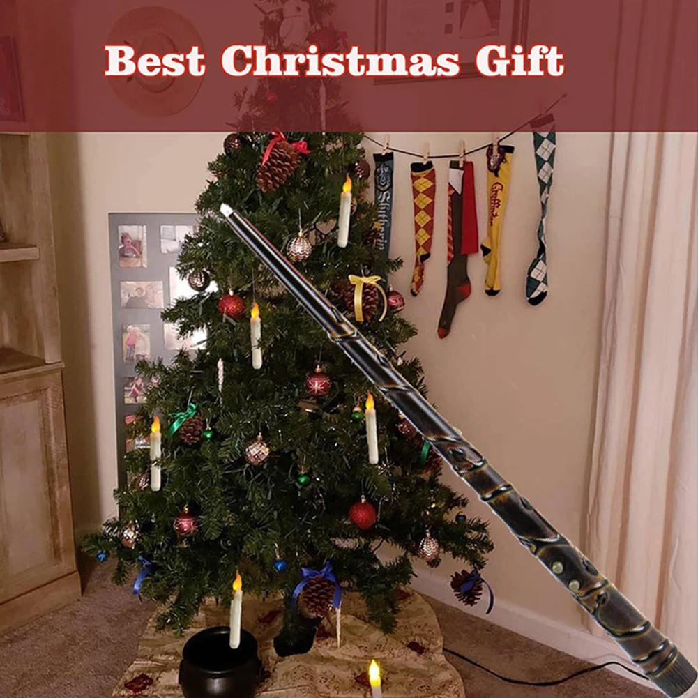 Мерцающий теплый свет с длинным стержнем светодиодная беспламенная коническая