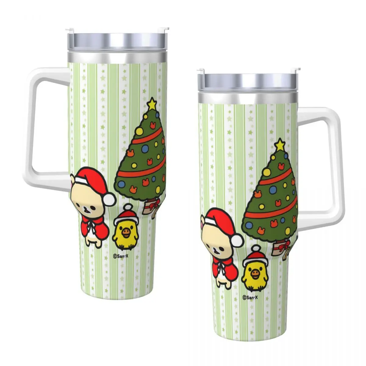 Стакан Rilakkumas рождественские горячие напитки бутылка для воды сохраняющая тепло