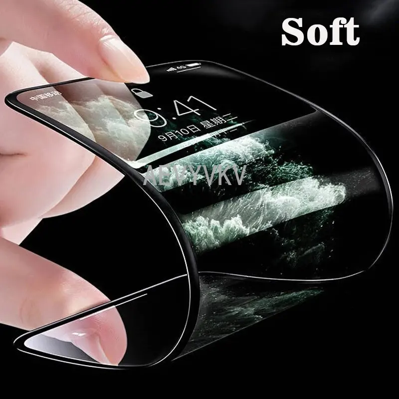 100Pcs Soft Ceramic Film Matte For Samsung S21 S23 Ultra S22 Plus S20 S10 S9 S8 Note 20 Full Cover Screen Protector Glass