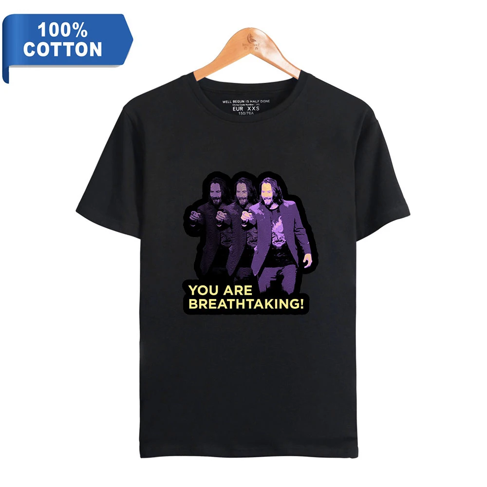 

Keanu Reeves 100% Cotton T-shirt Men Crewneck Short Sleeve T-shirt Harajuku Streetwear Fashion Tees Graphic T-shirt Men Clothing