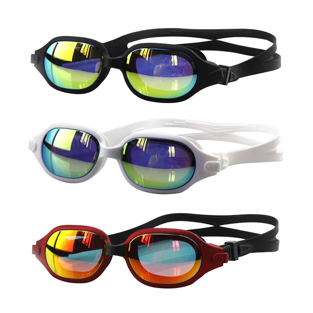 

Large Frame Electroplating Adults Swimming Glasses Anti UV Fog Diving Goggles for Adults Women Men Swimming Accessories