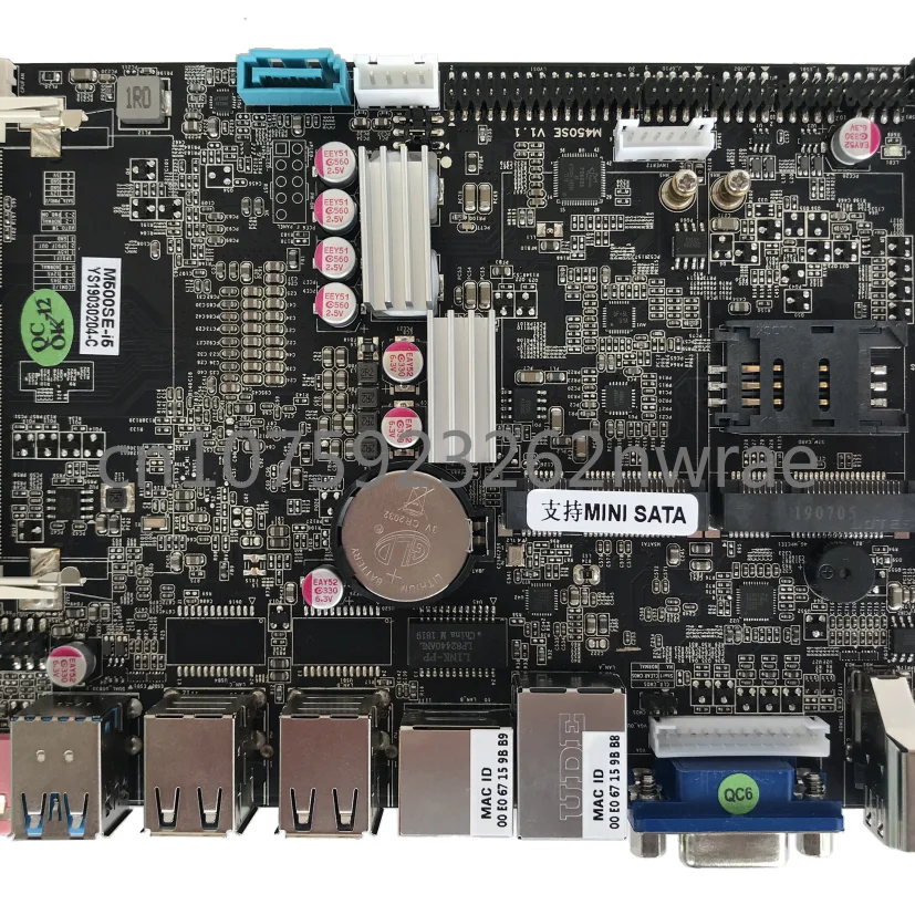 1 * SATA3.0 1 * MSATA3.0 2 * Mini-PCIE GPIO 3855U 3955U 3865U 3965U 6го поколения 7-го поколения 4-дюймовая безвентиляторная материнская плата