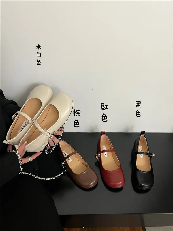 

Туфли женские на низком каблуке, Повседневные кроссовки с закрытым носком, удобная летняя обувь в ретро стиле, однотонные