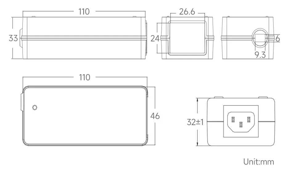 Адаптер питания CN/US/EU 45 Вт 19 в/5 5 А внешний диаметр 2 мм Внутренний штепсельная