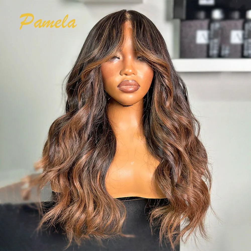 Бразильская объемная волна Ombre Blonde Цветная 250% Плотность 13x6 HD Прозрачные