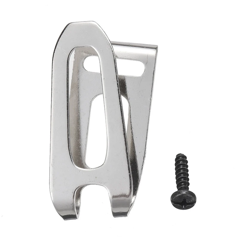 

Electric Drill Hook with Screw Stainless Steel Belt Clip Hook Compatible with 346034-2 346317-0 324553-8 BDF451 BTW251
