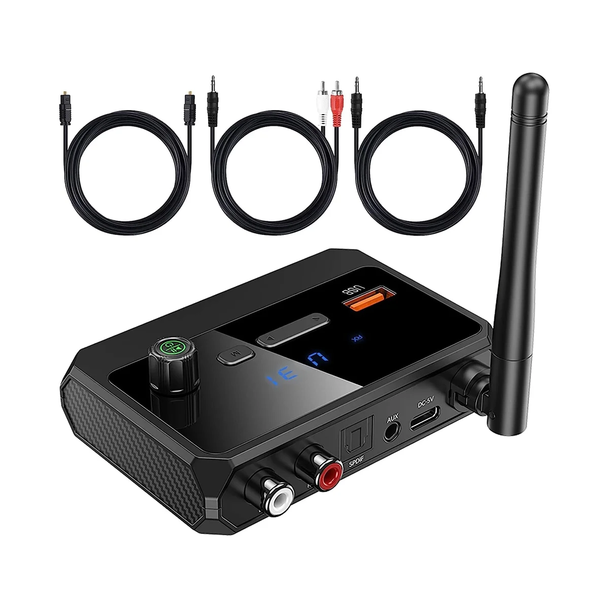 

Адаптер Bluetooth для стереоприемника-приемник Bluetooth 5,3, беспроводной аудиоадаптер для домашней стереосистемы