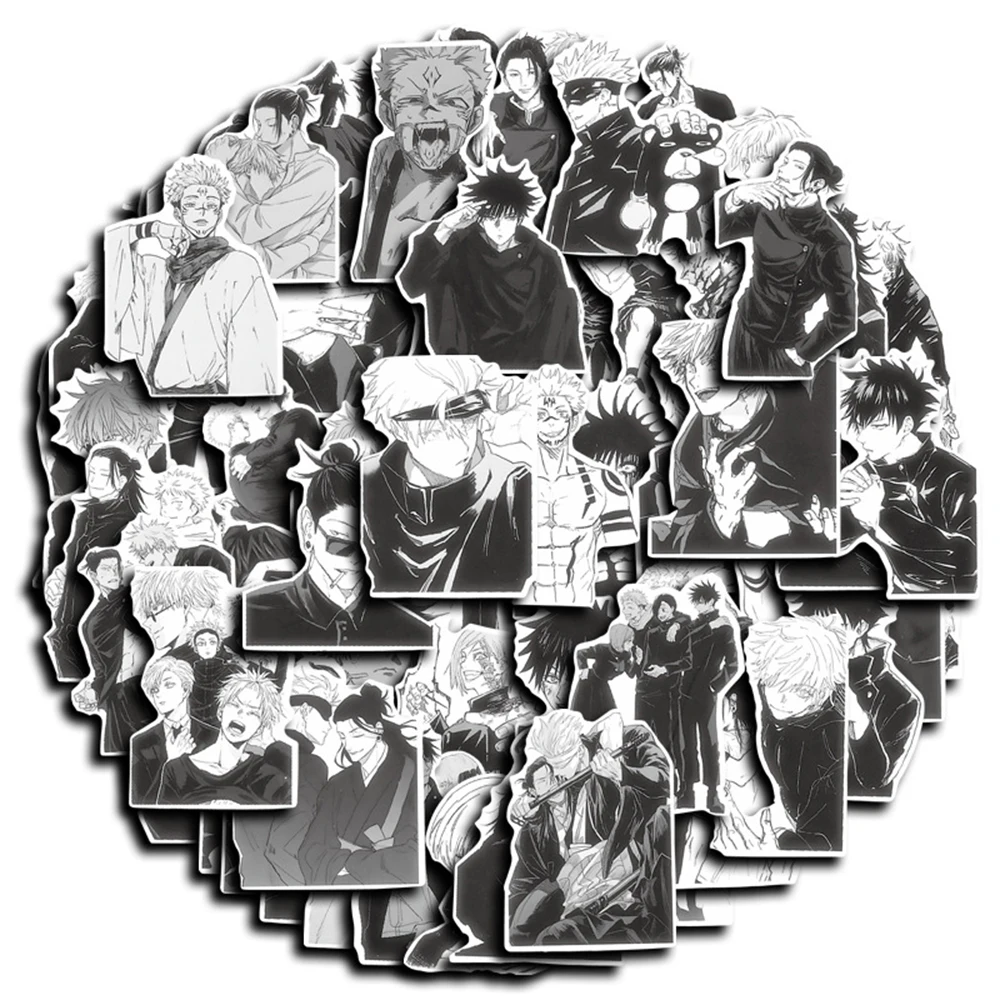 10/30/60 шт. джиу-джитсу Кайсен Аниме наклейки Водонепроницаемый DIY Скейтборд