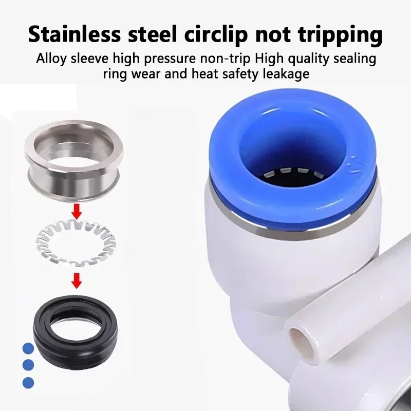 Пневматические поворотные разъемы фитинги с поворотом на 360 ° наружная резьба M5