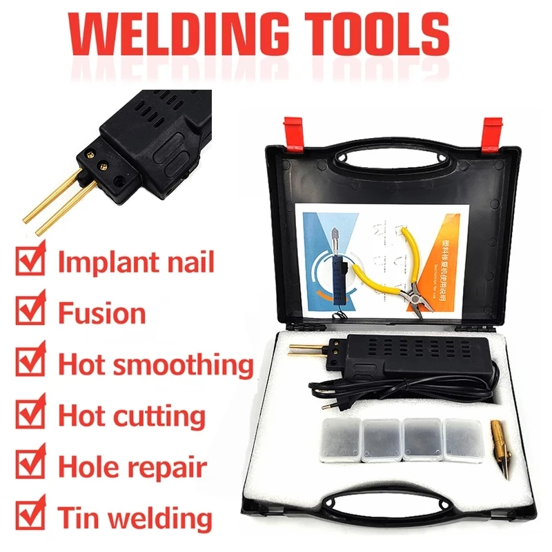 

Handy Plastics Welders Garage Tools Hot Staplers Machine Staple PVC Repairing Machine Car Bumper Repairing Stapler Welding Tool