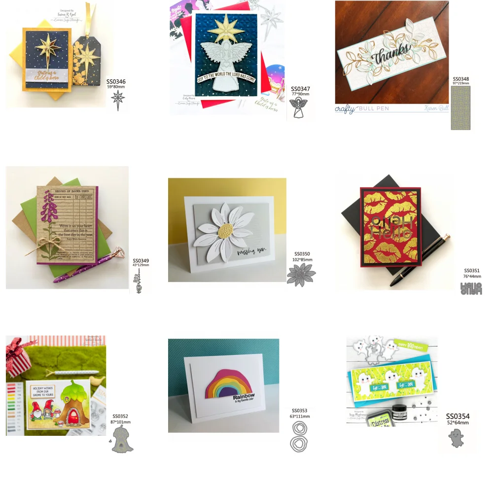 

Stamp Tiny sopt Wafer Die s734 Hello Gorgeous Scrapbook Embossed Paper Card Album Craft Template Stencil Dies