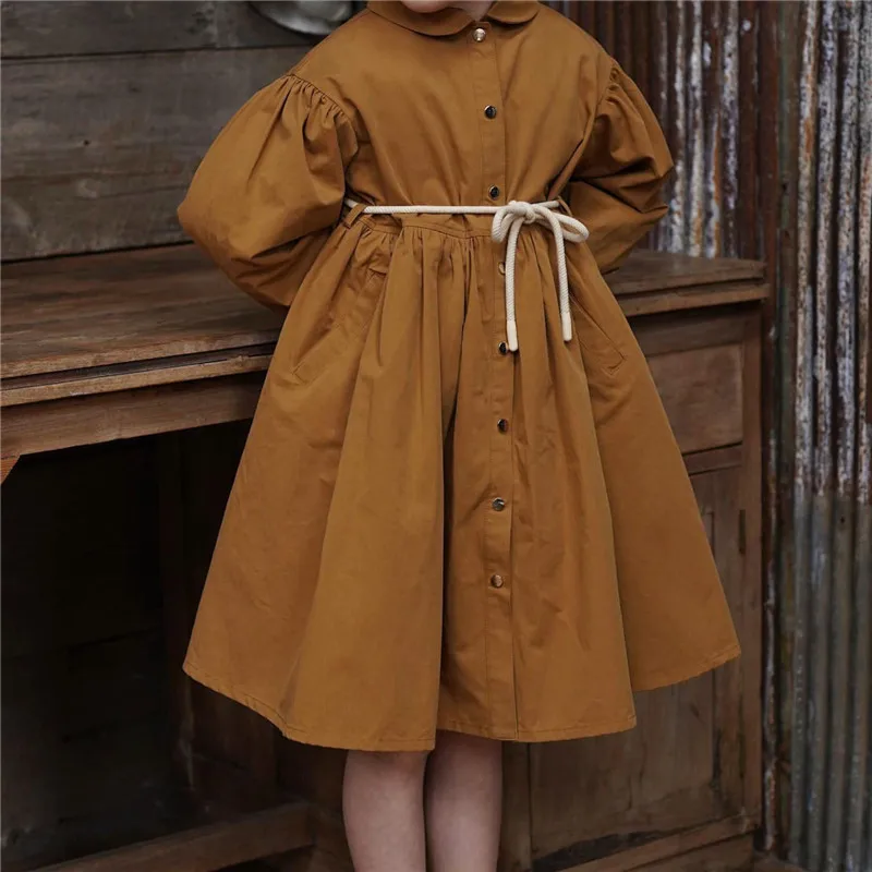 

EnkeliBB Children Girl Autumn Spring Loose Dress Fashion Tewril Dresses Kids Long Sleeve Stylish Clothes