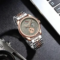 2022 top brand watch men stainless fashion business date clock waterproof luminous watches mens luxury sport quartz wrist watch