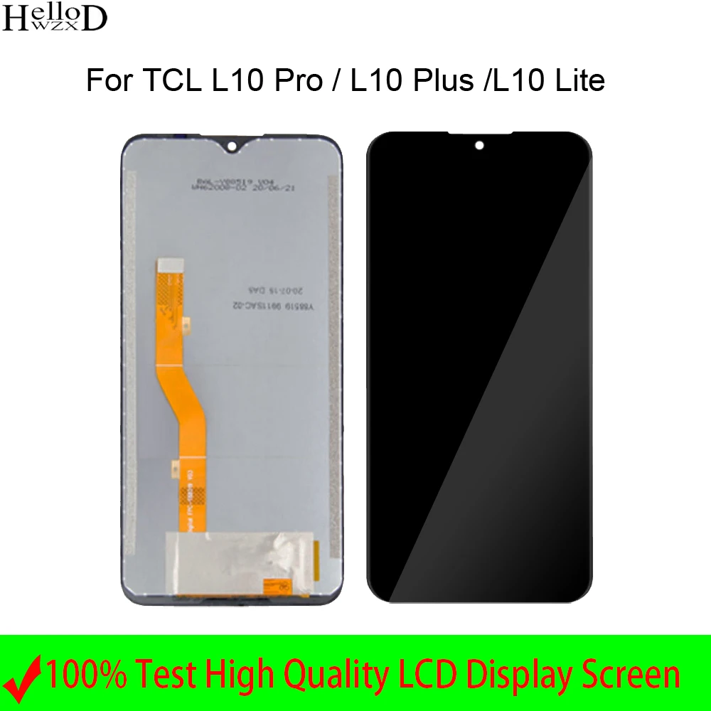 

Black 100% Tested LCD Display For TCL L10 Lite L10Plus L10Pro LCD Touch Screen Digitizer Assembly Replacement Parts