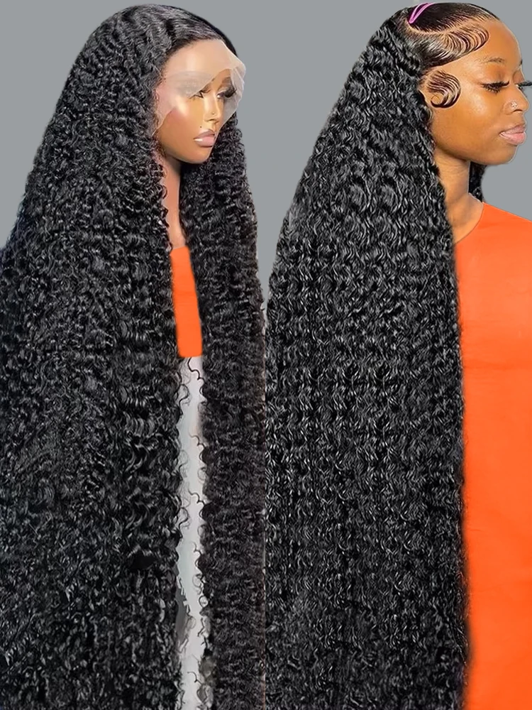 250 Плотность 13x4 13x6 HD Свободные парики из натуральных волос с глубокими волнами 30 40