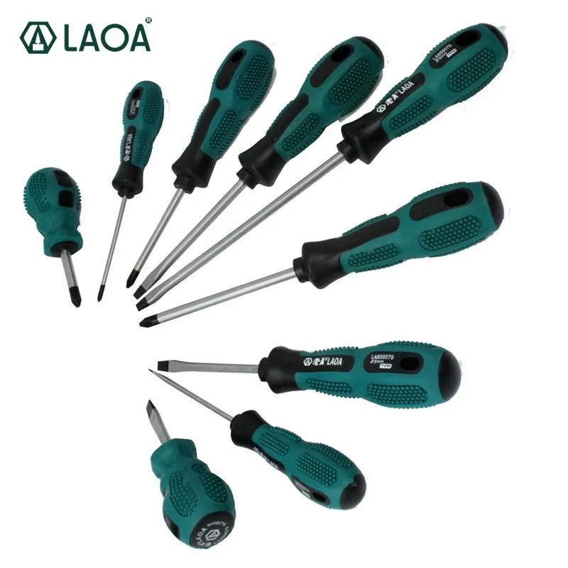 

LAOA CR-V Screwdriver Set Magnetic Multi-function Household Key with Slotted Phillips Screwdrivers