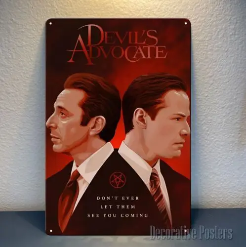 Металлический постер из фильма Devil's Advocate Al Pacino — коллекционный знак 20x30 см