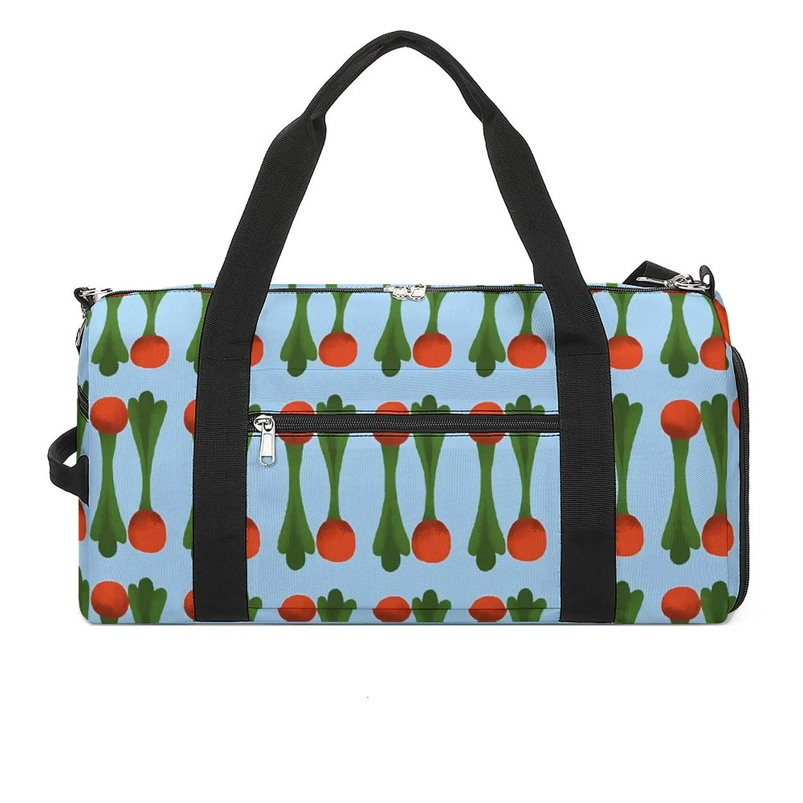 

Radishes Sport Bags Vegetable Print Gym Accessories Gym Bag Waterproof Couple Design Handbag Travel Training Graphic Fitness Bag