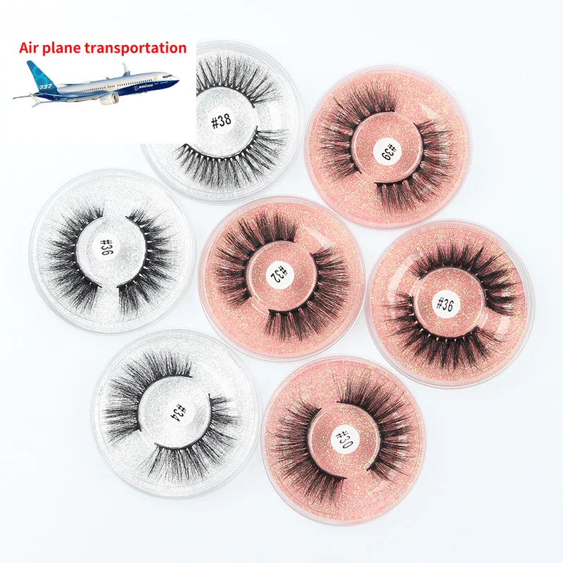 

Mink Lashes Eye Lots 1/2/3/4 PCS Natural Long False Eyelashes Fluffy Wispy Faux 3D Mink Lashes Soft Handmade Wholesale