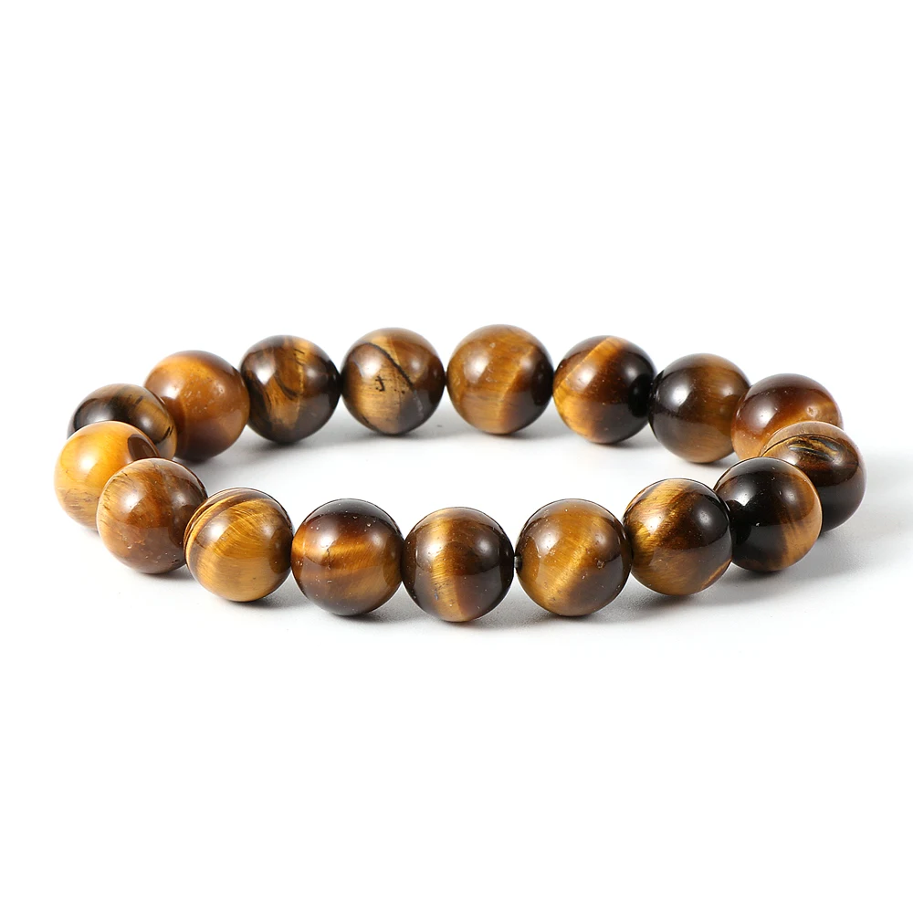 

Nabest Fashion 10mm Natural Stone Beads Bracelet For Men Tiger Eye Obsidian Hematite Gemstone Women's Stretch Bracelet Jewelry