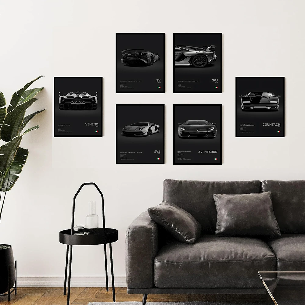 Картина на холсте для спортивных автомобилей
