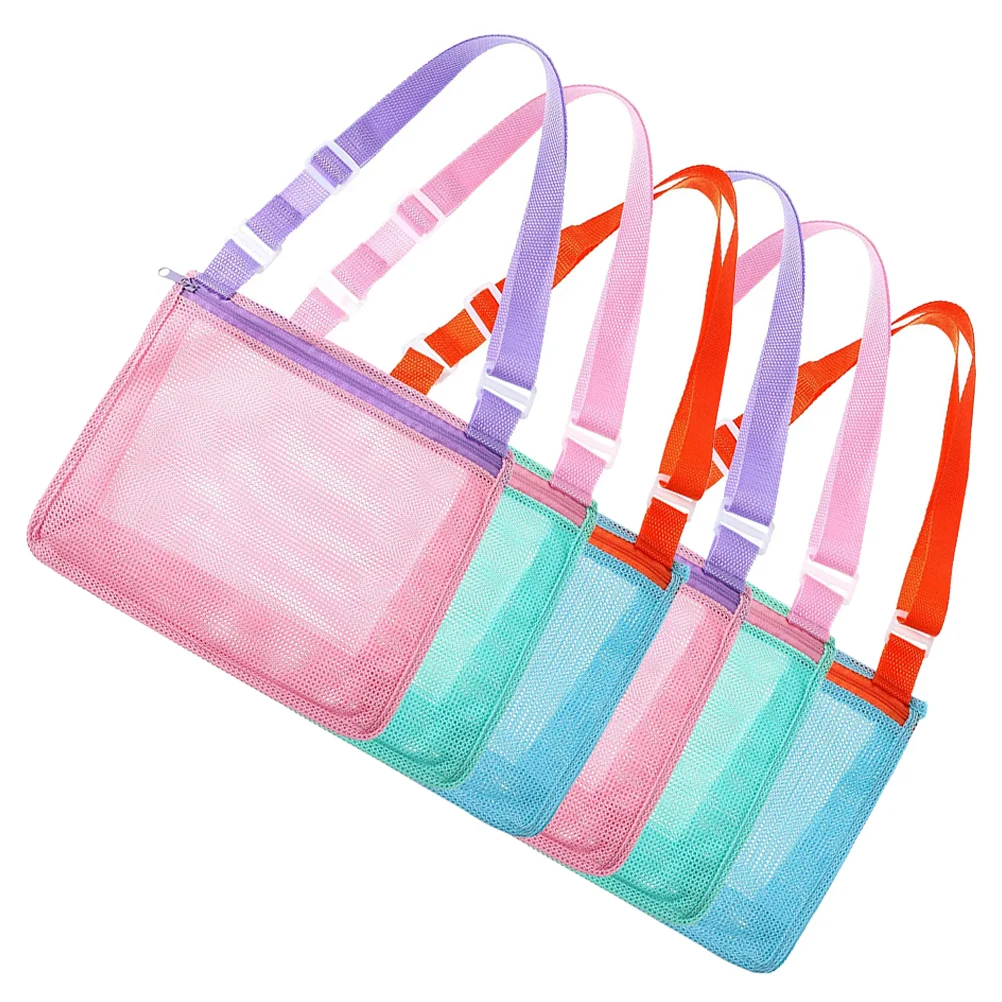 

6 шт. удобных сумок, портативные пляжные сумки, многофункциональные сетчатые сумки, Детские аксессуары