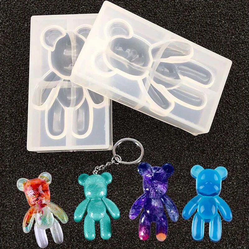 

Bear Shape Animals UV Molds For Resin Jewelry Resin Molds For Jewelry DIY Kids Toys Key Chain Accessories Decor Fashion Silicone