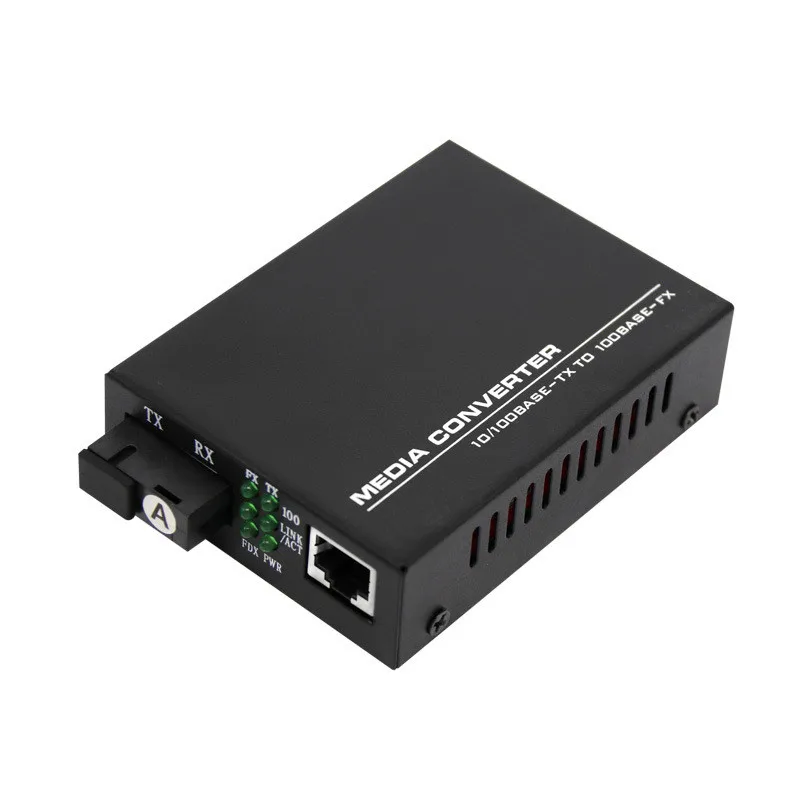 

10/100/1000M BIDI 20km SC Fiber Port With RJ45 Converter Single Dual Fiber Optic Media Converter