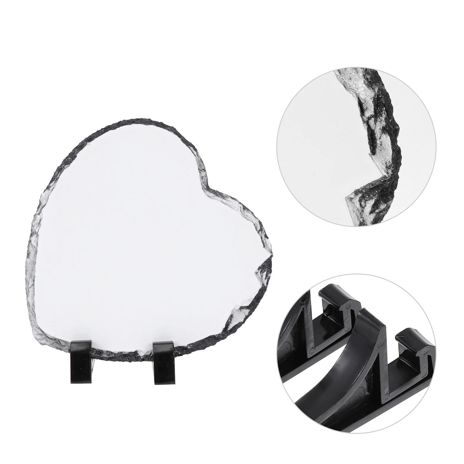 

1 Set Heart-Shaped Blank Photo Frame Delicate Sublimation Picture Frame