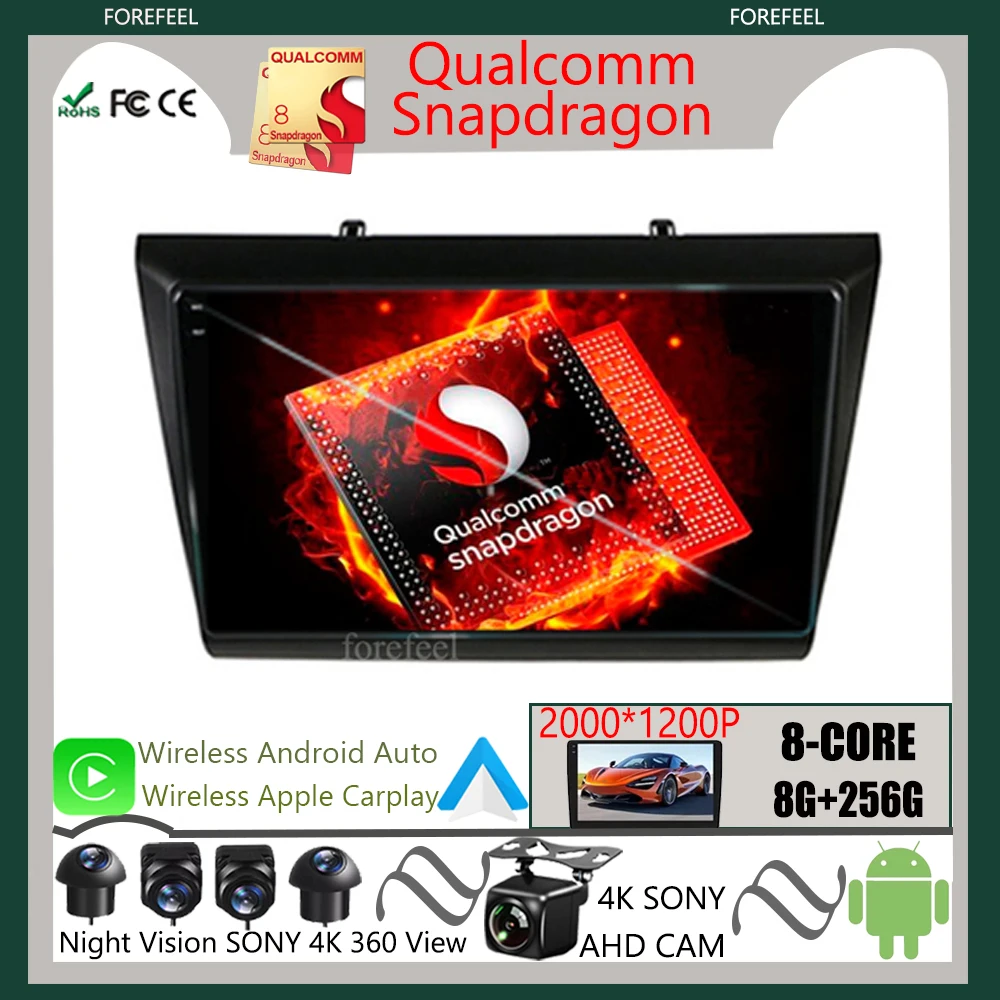 

Qualcomm QLED Android 12 For Lifan wonder l Myway Car Radio Stereo Multimedia Carplay Navigation GPS Video Player Screen 5G