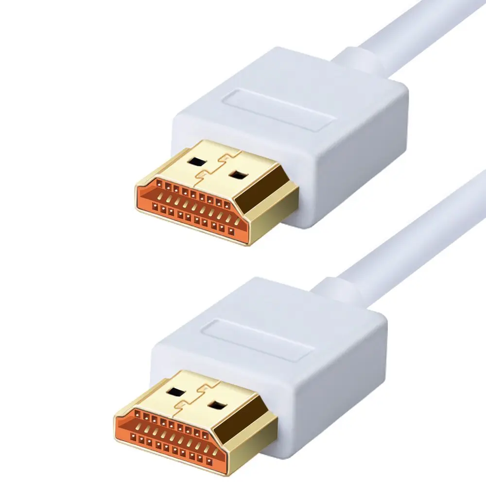 Фото Ультратонкий профильный белый HDMI-кабель 1 м 2 3 5 10 высокая скорость с поддержкой