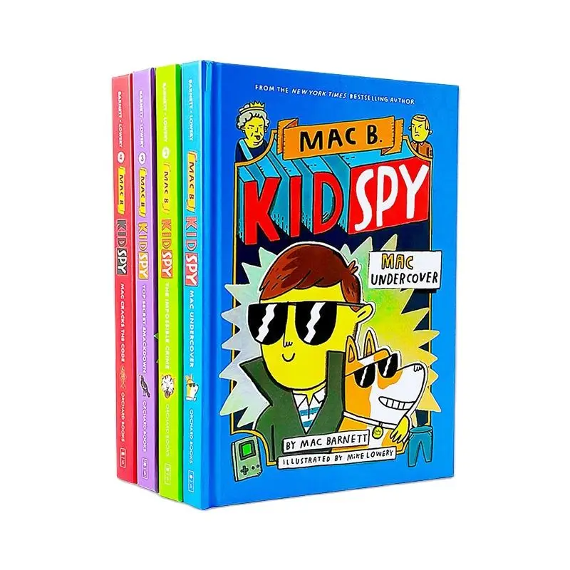 

4 Books/Set Mac B Kid Spy Children Books Kids English Reading Story Book Detective Adventure Reasoning Novel