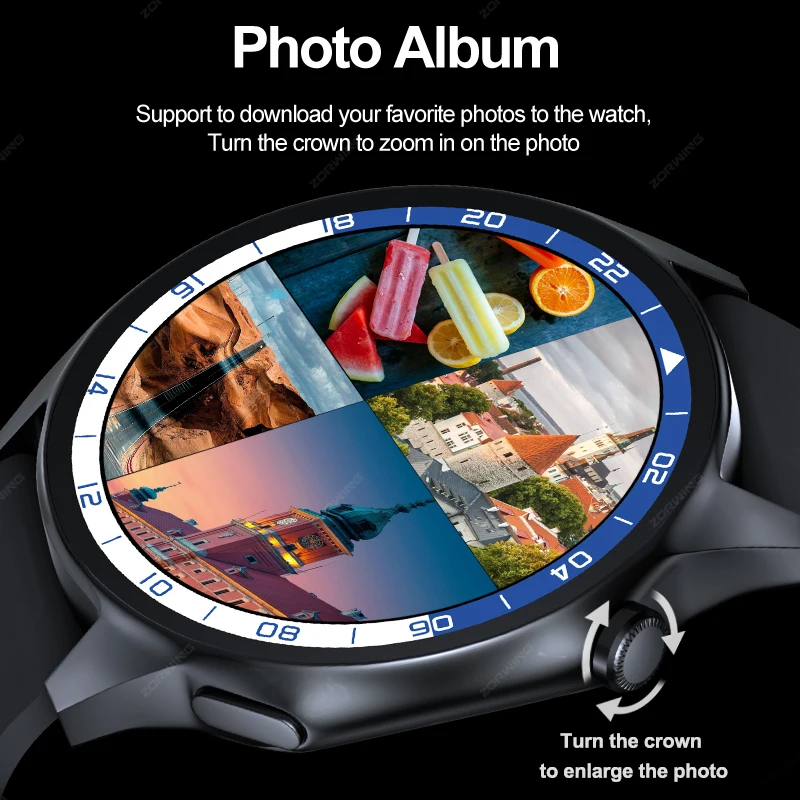 Смарт-часы Amoled Для Мужчин И Женщин Спортивный Фитнес-трекер С Компасом 1 Гб Озу