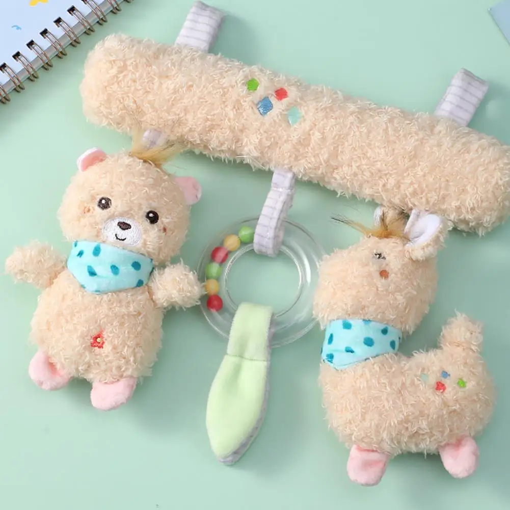 

Baby Plush Toy Chic Decorative Bear And Deer Companion Baby Crib Bell Crib Stuff Baby Crib Plush Doll Baby Bed Bell