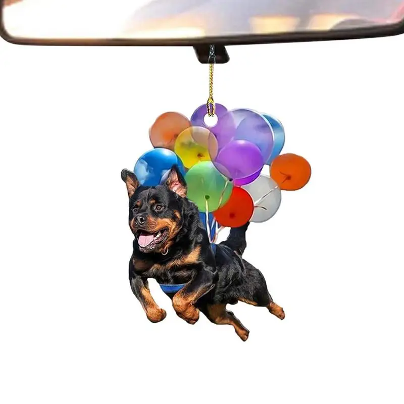 

Balloon Dog Car Accessories Animal Hanger Ornament Colorful Animal Hanger Car Rearview Mirror Accessories Balloon Animal Decor