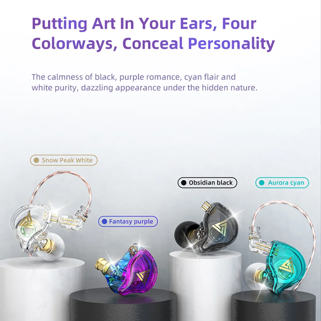 Наушники-вкладыши QKZ AK6 PLUS проводные наушники черный цвет без микрофона