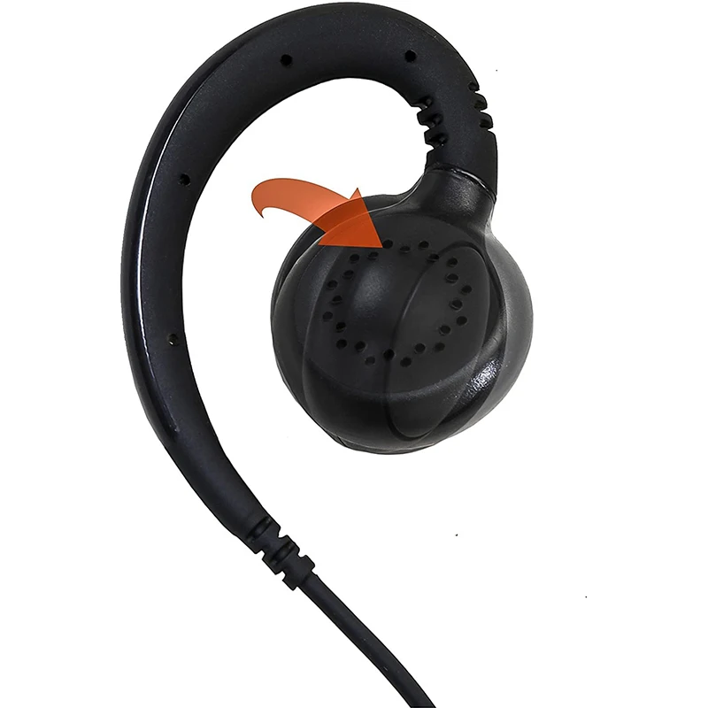 Two-Way Radio Walkie Talkies Earpiece Headset with PTT Button Mic for Motorola EP450 RDM2070D DLR1020 CP200D CLS1110 CLS1410