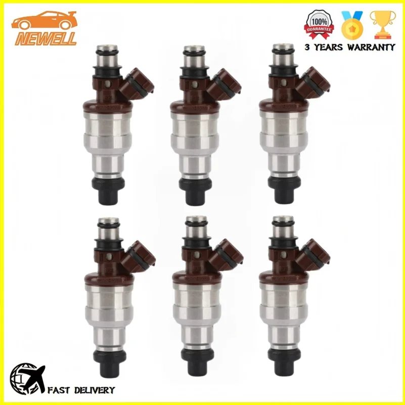 Фото 6 шт. 23250-65020 23209-65020 Топливная форсунка для Toyota 4Runner Hilux Pickup 89-95 SR5 T100 3VZE 93-94 3.0L V6 2959CC №1