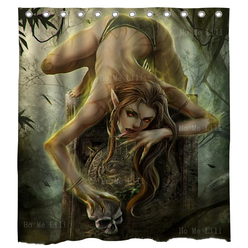 

The Devil Deer Russian Stage Forgotten Realms World Of Might And Magic Supernatural Creature Shower Curtain By Ho Me Lili