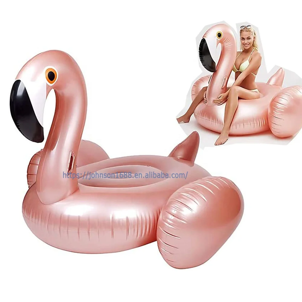 

Large Adult kids Inflatable Flamingo Pool Float ride on float Rose Gold Swim Ring Flamingo Float Water Toy for Fun Summer party
