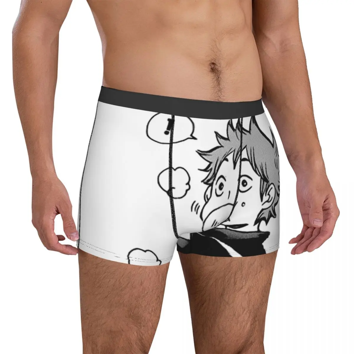 

Haikyuu Underwear HAIKYUU Hinata Eating Senpais Pork Buns Men Shorts Briefs Soft Trunk Hot Design Plus Size Panties