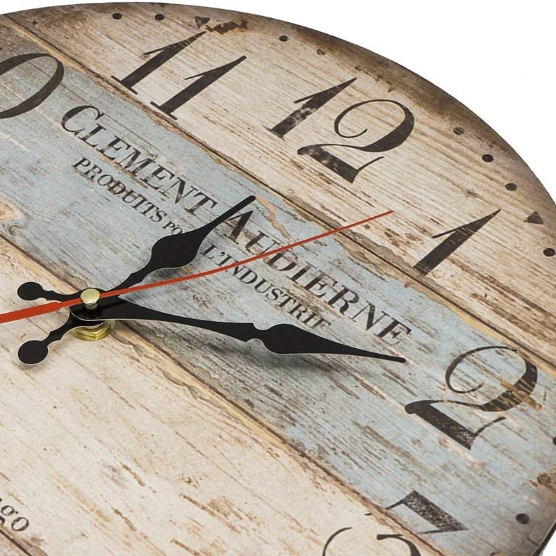 Настенные часы с римскими цифрами ВИНТАЖНЫЕ КВАРЦЕВЫЕ украшения для гостиной