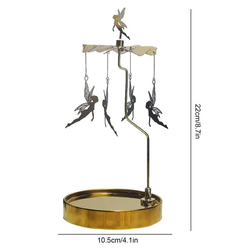 Вращающийся подсвечник карусель для свечей чайных вентилятор домашнего ужина