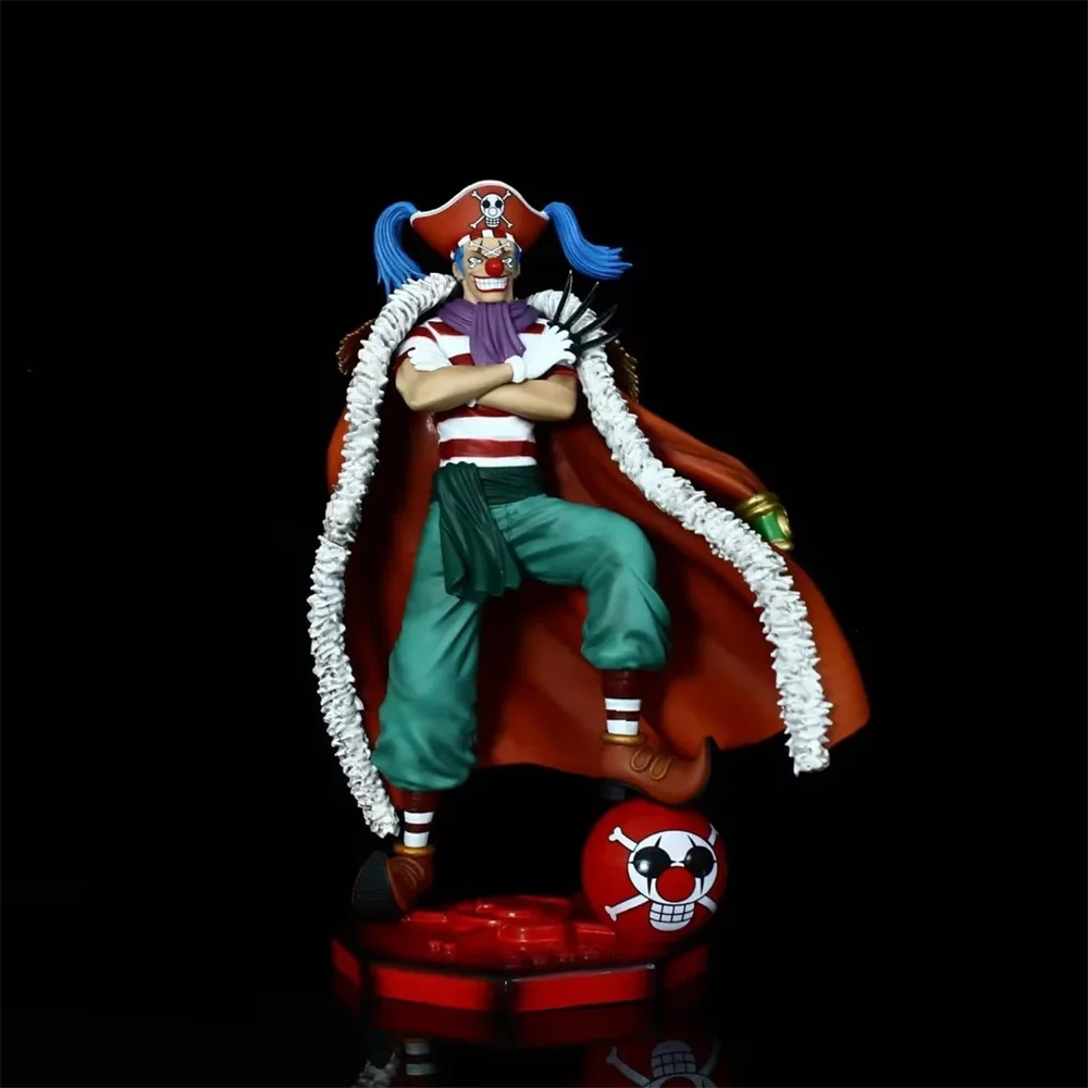 

Anime One Piece Buggy GK PVC Action Figure Collectible Model Doll Toy 26cm