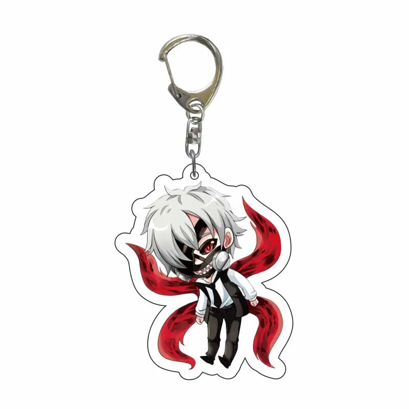 

Creative Tokyo Ghoul Anime Keychain Acrylic Cartoon Figure Original Keychains Car Keys Pendant Bag Accessories Commic Fans Gifts