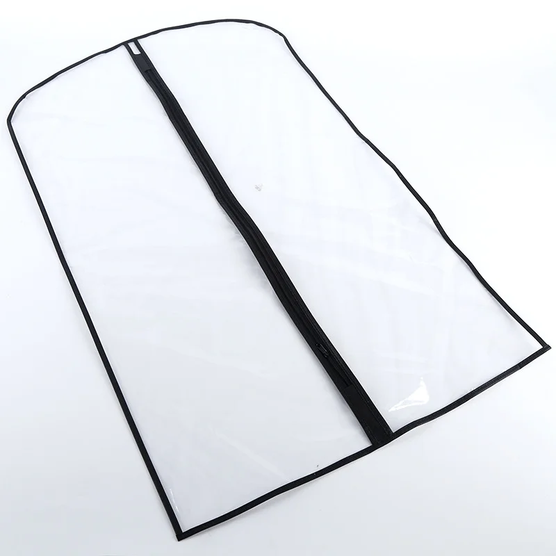 

5PCs Dustproof Clothing Covers PEVA Transparent Coat Protector Wardrobe Anti Low Temperature Foldable Suit Hanging Garment Bag