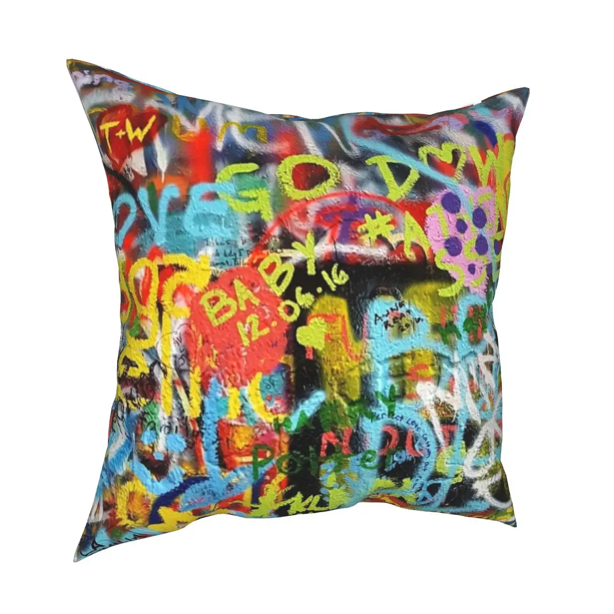 

Street Art Graffiti Pillow Case Banksy Stencil Spray Pop Art Cushion Cover Decorative Pillowcase for Home 40*40cm